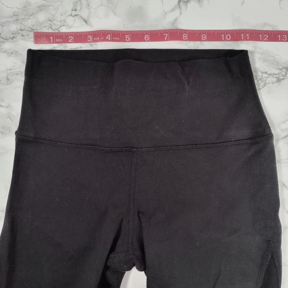 Alo Coast Leggings Black Mesh Cutout Cropped Size Small - Picture 5 of 7